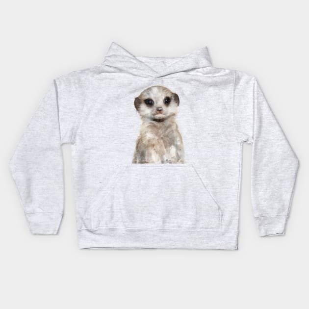 Little Meerkat Kids Hoodie by Amy Hamilton